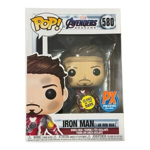 Iron Man Glow 580 Marvel Avengers Endgame Funko Pop Vinyl GITD Glows